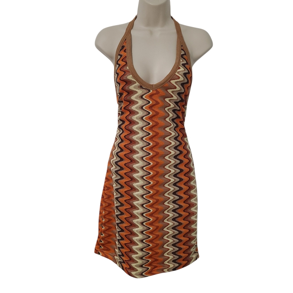 Knit Halter Neck Dress